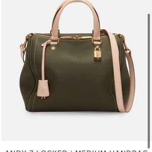 Andy 7 Carolina Herrera Elegant Olive Green Handbag